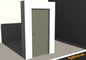 3D Tür/Fenster - Mehrzwecktür [R] 1DF