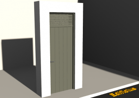 3D Tür/Fenster - Mehrzwecktür [R] 1DF+1OBL
