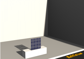 3D Glass Blocks - 天井 [R] GB (艳蓝色)