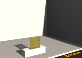 3D Glass Blocks - Light Well [R] GB (Yellow)