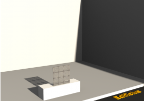 3D Glass Blocks - Light Well [R] GB (Grey)