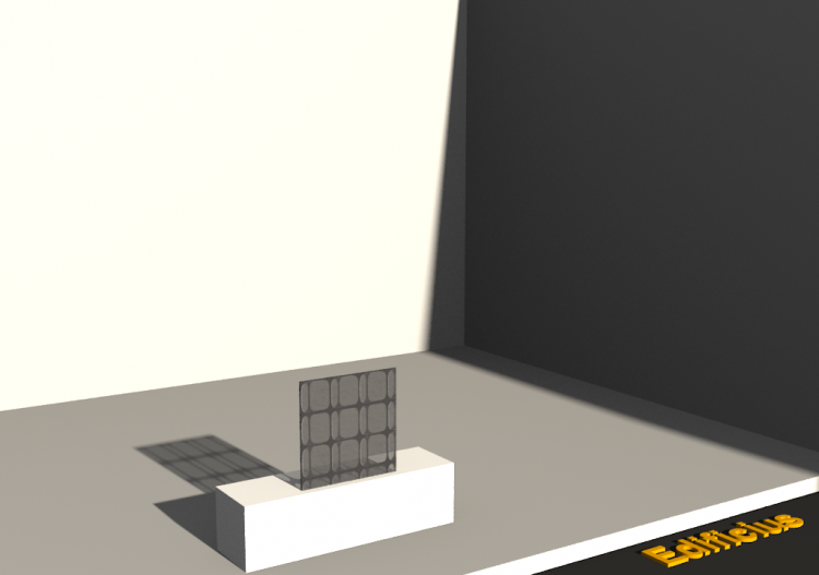 3D Glass Blocks - Light Well [R] GB (Anthracite Grey) -...