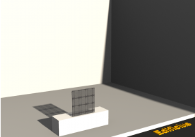 3D Glass Blocks - 天井 [R] GB (煤灰色)