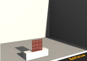 3D Glass Blocks - Light Well [R] GB (Red)