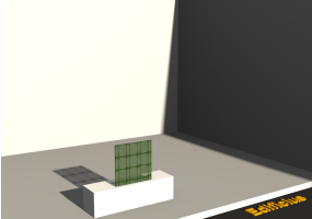 3D Glass Blocks - Light Well [R] GB (Intense Green)