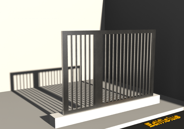 3D Gittertor - Gittertor [R] 2DF_ASYM[GV] - ACCA software
