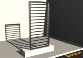 3D Gittertor - Paneel [R] 1F[GH]
