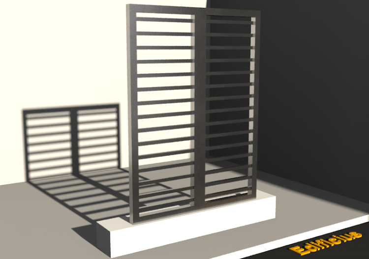 3D Gittertor - Gittertür [R] 2DF_SYM[GH] - ACCA software