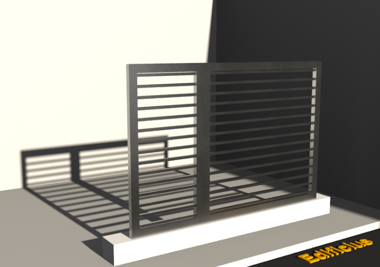 3D Gittertor - Gittertor [R] 2DF_ASYM[GD] - ACCA software