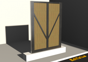 Cancello 3D - Cancelletto [R] 2AB_SIM[PD]