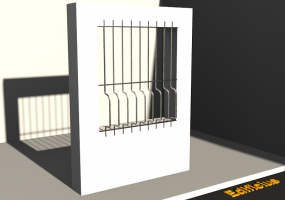 3D Eisengitter - Eisengitter [F] Kantig rund