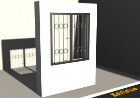 Grille 3D - Grille [B] Cercles avec 2 Battants