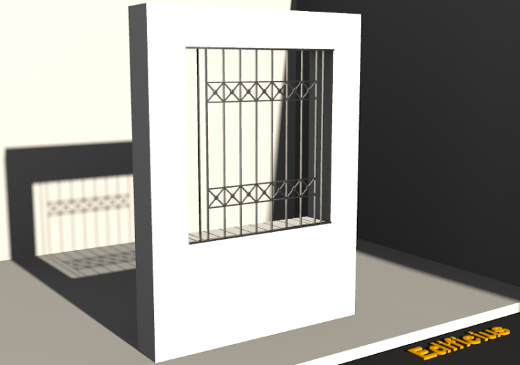 3D Eisengitter - Eisengitter [Rä] Kreuz - ACCA software
