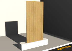 3D Panel - 板[矩形]枫木