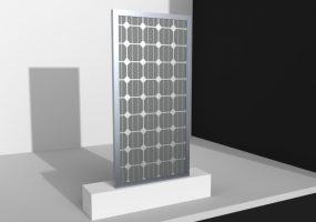 3D Solarmodul - Photovoltaikanlage Modul (02)