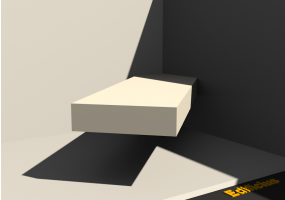 3D Sill - Base [R] 150x40mm