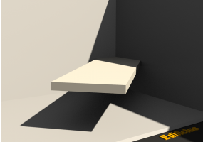 3D Sill - Base [R] 350x40mm