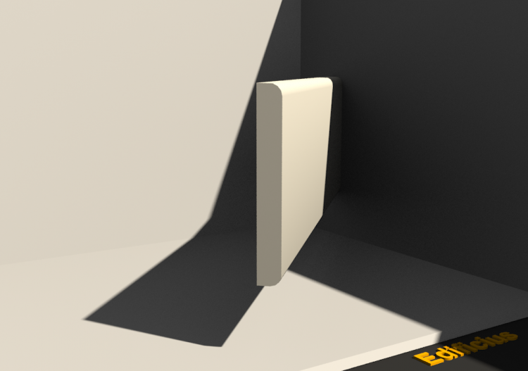 3D Skirting Board - Skirter [P02] 80x10mm - ACCA software