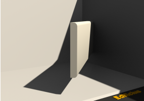 3D Sockelleiste - Sockelleiste [P02] 80x10mm