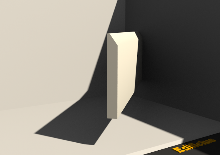 3D Skirting Board - Skirter [P03] 80x10mm - ACCA software