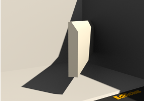 3D Skirting Board - Skirter [P03] 75x13mm