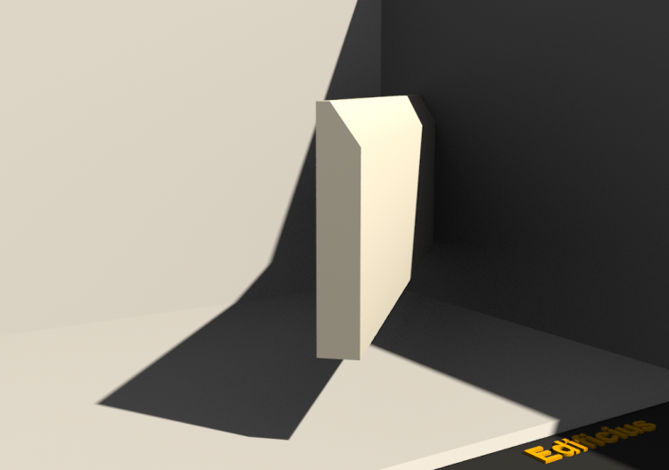 3D Skirting Board - Skirter [P03] 75x13mm - ACCA software