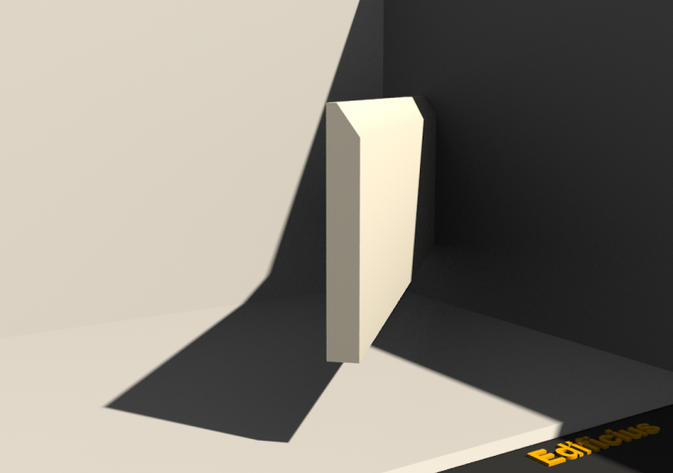 3D Skirting Board - Skirter [P03] 100x13mm - ACCA software