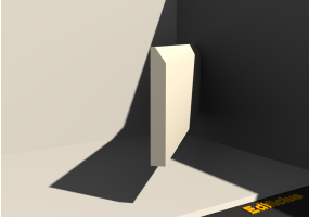 3D Sockelleiste - Sockelleiste [P03] 100x13mm