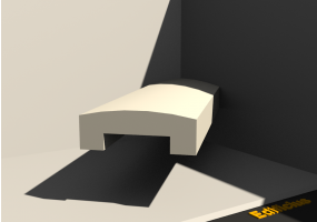 3D Mauerabdeckung - Mauerabdeckung [P03] 100mm