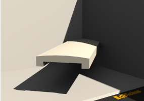 3D Mauerabdeckung - Mauerabdeckung [P03] 200mm