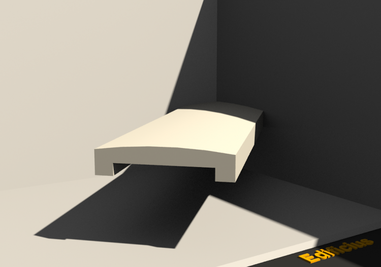 3D Wall Cap - Wall Cap [P03] 200mm - ACCA software