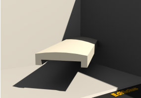 3D Mauerabdeckung - Mauerabdeckung [P03] 250mm