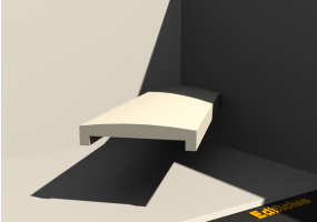 3D Mauerabdeckung - Mauerabdeckung [P03] 350mm