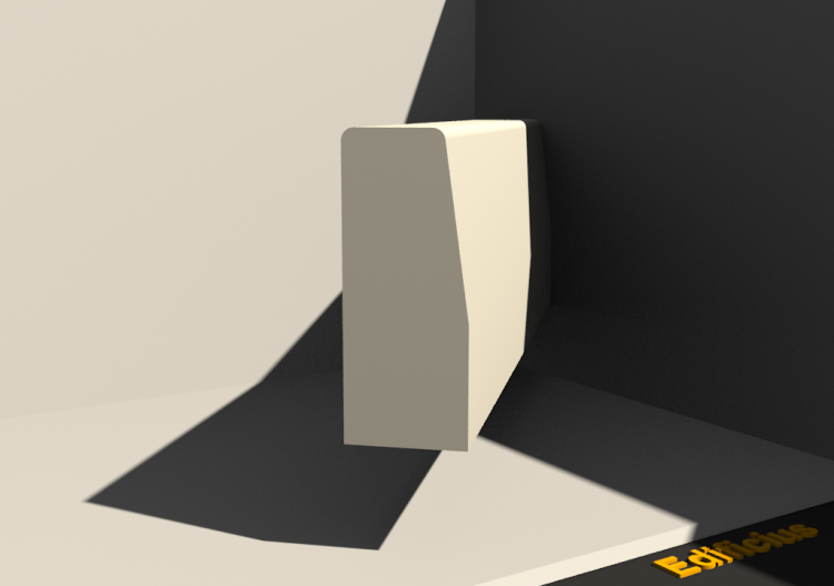 3D Kerb - Kerb [P03] 80x100x250mm - ACCA software