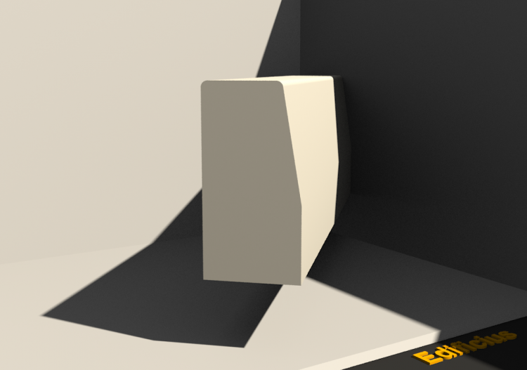 三维路缘石 - 路缘石 [P03] 120x150x300mm - ACCA software