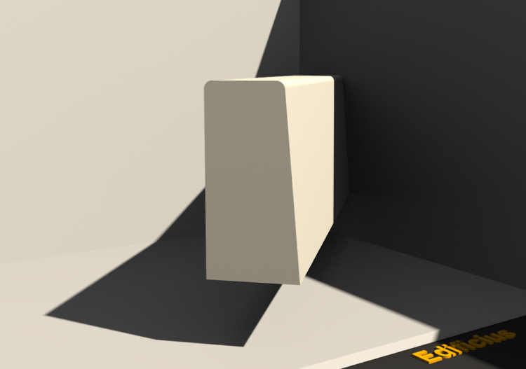三维路缘石 - 路缘石 [P04] 100x120x250mm - ACCA software