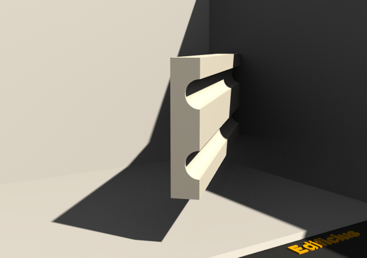 Cornice 3D - Cornice [P02] 120x25mm - ACCA software