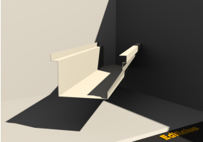 3D Dachrinne - Dachrinne [P03] 100x140mm