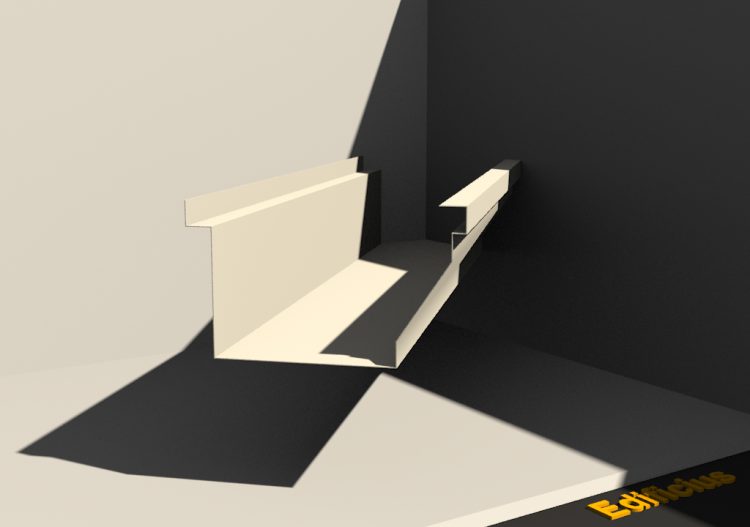 Calha 3D - Calha [P03] 150x210mm - ACCA software