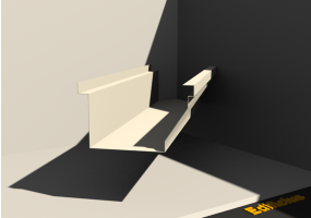 3D Dachrinne - Dachrinne [P03] 150x210mm