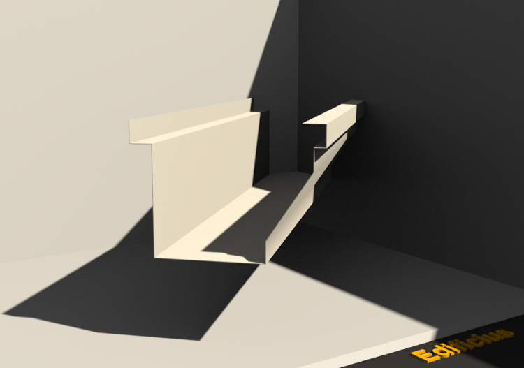 3D Dachrinne - Dachrinne [P03] 200x200mm - ACCA software