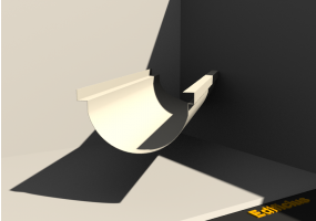 3D Dachrinne - Dachrinne [P04] 150x270mm