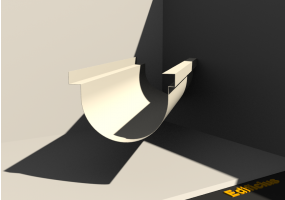 3D Dachrinne - Dachrinne [P04] 200x280mm