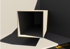 3D Regenfallrohr - Regenfallrohr [Q] 50x50mm