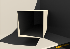 3D Regenfallrohr - Regenfallrohr [Q] 80x80mm