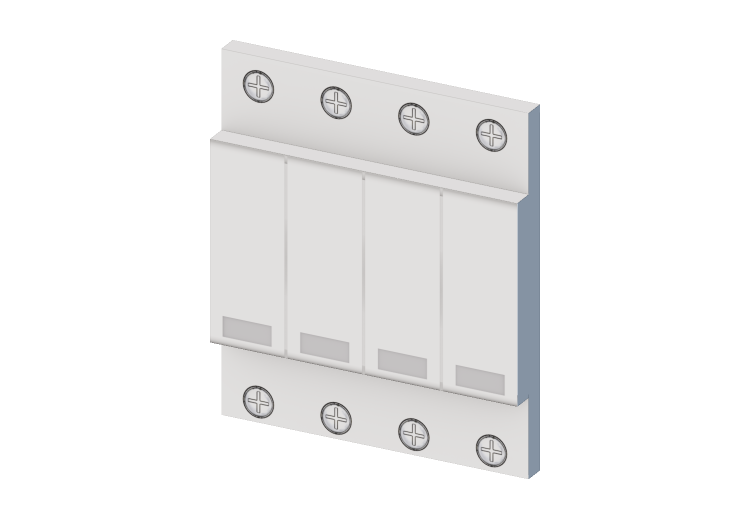 Parafoudre de surtension 3P+N - 4 M - ACCA software Parafoudre de surtension 3P+N - 4 M - ACCA software