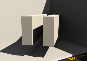 3D Profil - Profil [RV] 2x60x160mm