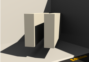 3D Profil - Profil [RV] 2x60x200mm