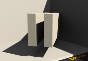 3D Profil - Profil [RV] 2x60x240mm