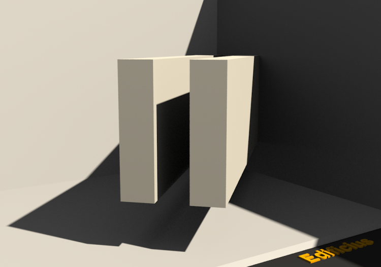 3D Profil - Profil [RV] 2x60x240mm - ACCA software